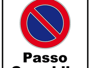 Cartello Passo Carrabile A Norma - Alluminio 3mm, 4 Fori, WRAPPOINTROMA - Foto 3