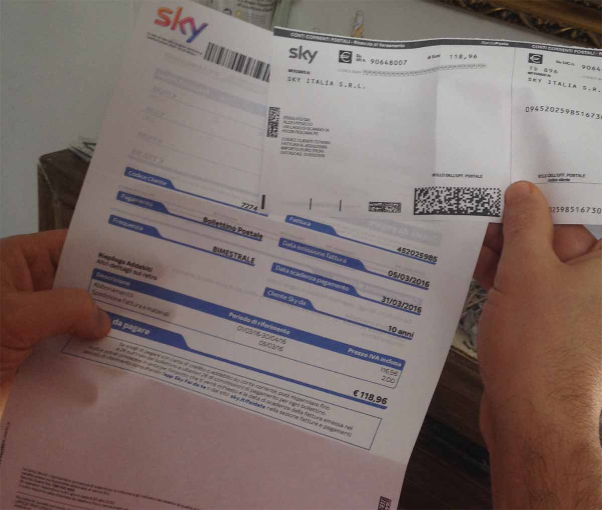 Sky Fai da te fatture e pagamenti: i servizi disponibili