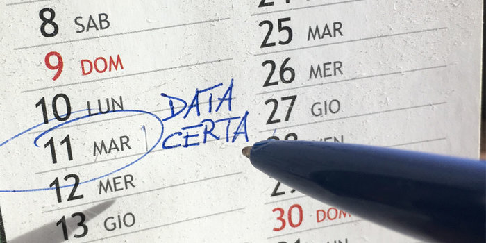 data certa, data certa digitale