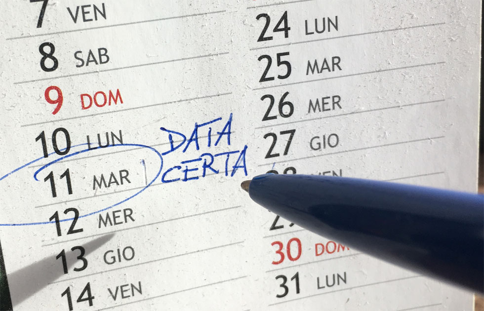 Data certa: quale funzione ha e quali sono i metodi per ottenerla
