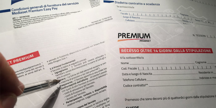 modulo disdetta immediata mediaset premium da