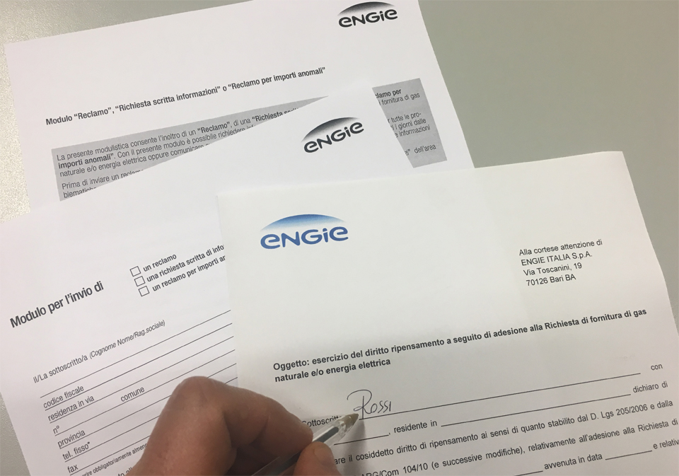 Disdetta Engie: modulistica e recapiti