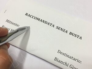 lettera raccomandata senza busta