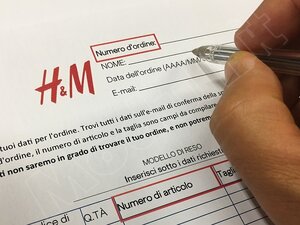 H&M acquisto online reso in negozio