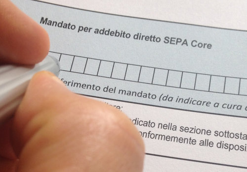 Fac simile Mandato addebito diretto SDDCore