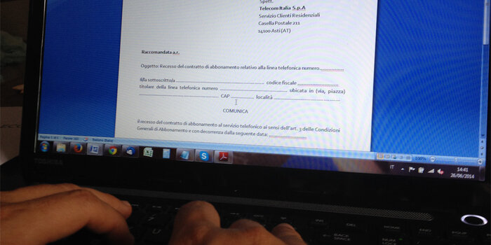 recesso Telecom 14 giorni, recesso contratto telecom entro 14 giorni