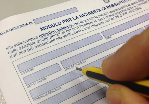 modulo rinnovo passaporto