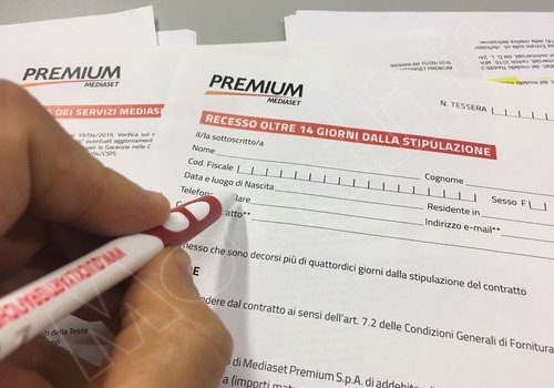 SCARICARE MODULO RECESSO IMMEDIATO MEDIASET PREMIUM
