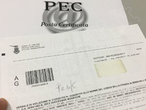 notifica multa via pec non letta
