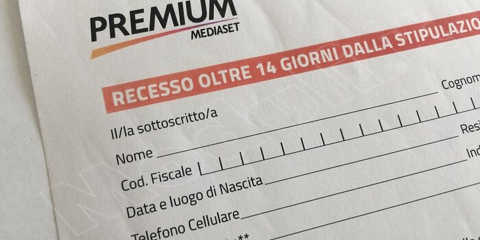 modulo disdetta mediaset premium 14 giorni, modulo recesso mediaset premium 14 giorni