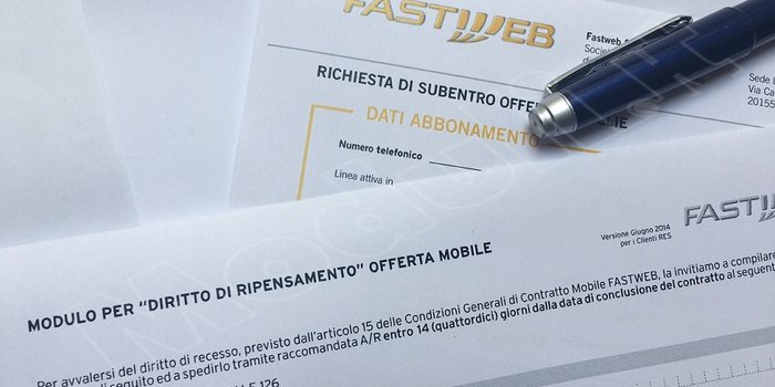 disdetta fastweb, disdetta contratto fastweb