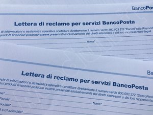 modulo reclamo Bancoposta, lettera di reclamo per servizi bancoposta 