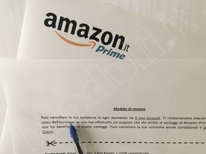 modulo disdetta Amazon Prime