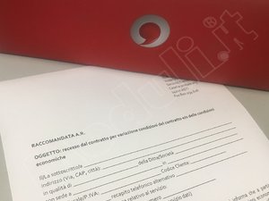 modulo disdetta Vodafone per modifica condizioni contrattuali