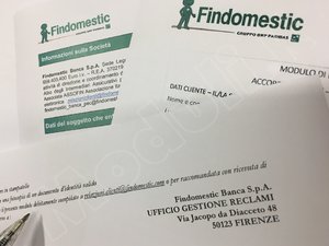 lettera presentazione reclamo Findomestic