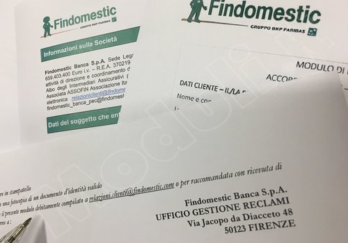 Lettera Presentazione Reclamo Findomestic