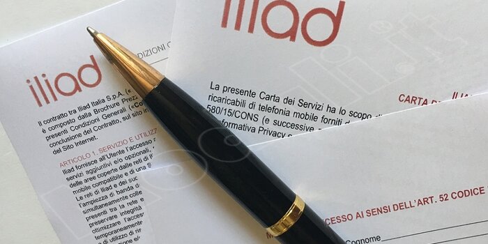 modulo recesso Iliad mobile