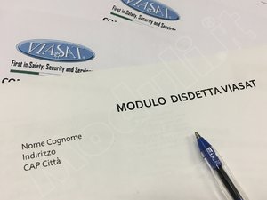 modulo disdetta Viasat, lettera disdetta Viasat