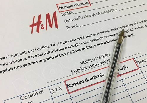 Modulo di reso H M