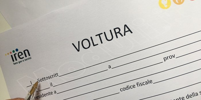 iren voltura, iren modulistica voltura