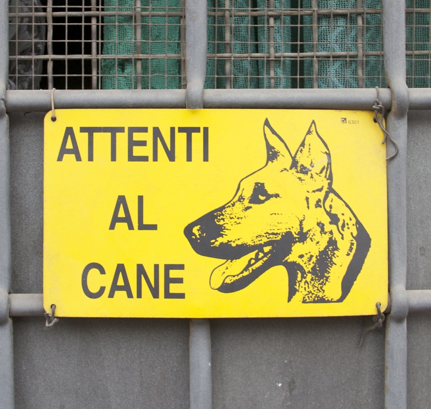 Cartello Attenti al Cane di Tutte le Razze - Animal House Italia