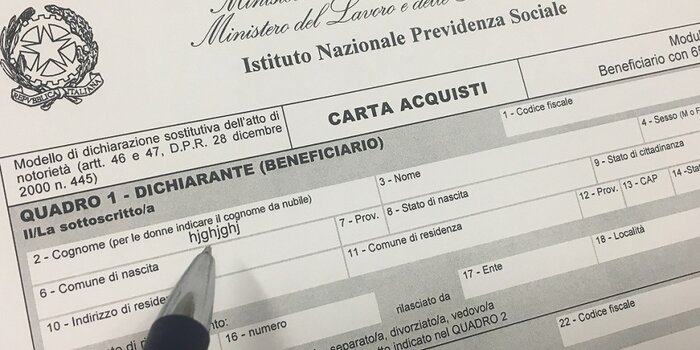 modulo carta acquisti 65 anni, modulo social card 65 anni