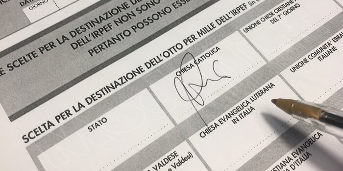 destinazione 8x1000, scelta 8 per mille