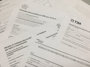 autocertificazione smarrimento SIM