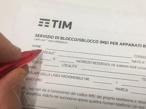 modulo blocco Imei TIM, autocertificazione smarrimento Sim Tim