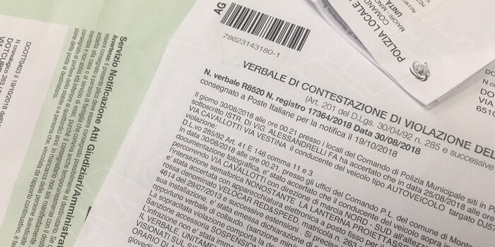 fac simile multa, fac simile multa da compilare