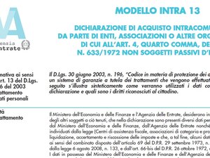 Modello Intra 13 2021