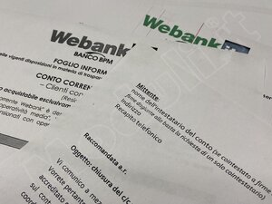 chiusura conto corrente webank