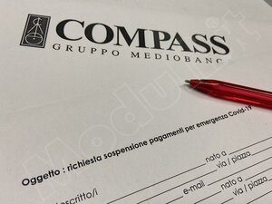 sospensione finanziamento Compass