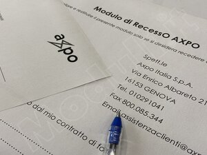 modulo disdetta AXPO editabile