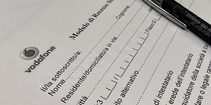 modulo disdetta sim vodafone, modulo disdetta vodafone mobile