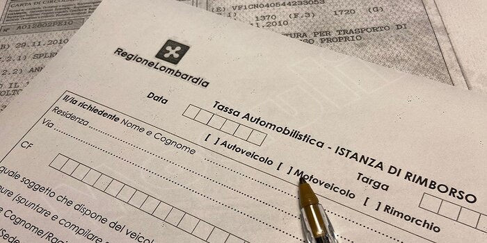 rimborso bollo auto Lombardia