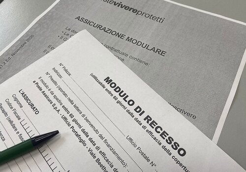 Lettera di recesso assicurazione