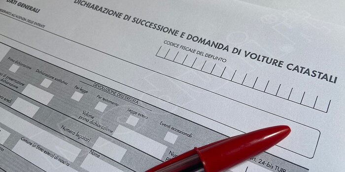 dichiarazione di successione e domanda di volture catastali