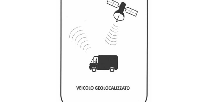 adesivo veicolo geolocalizzato 