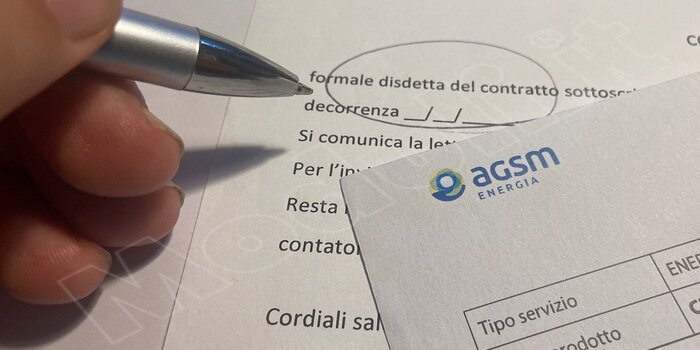 disdetta agsm, agsm chiusura utenze