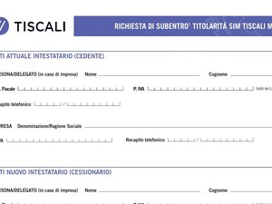 cambio intestatario tiscali, subentro tiscali