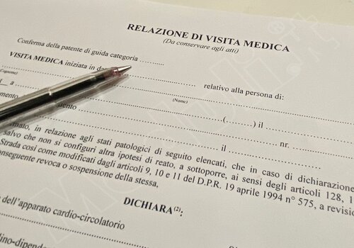 Relazione visita medica rinnovo patente PDF