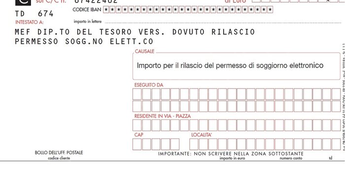 bollettino permesso di soggiorno