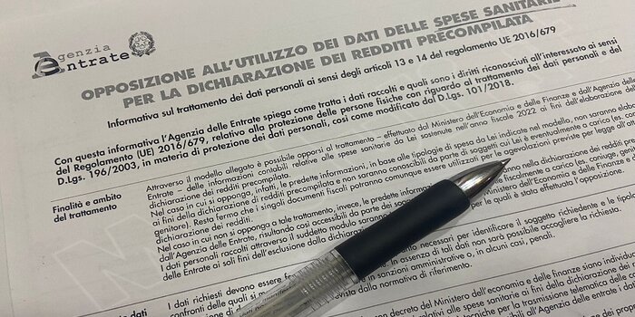 opposizione utilizzo dati spese sanitarie
