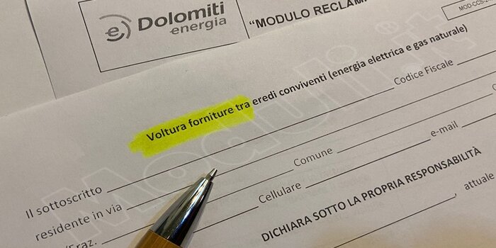 voltura dolomiti energia