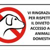 cartelli di divieto per cani da stampare gratis