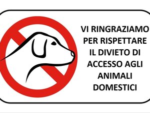 cartelli di divieto per cani da stampare gratis